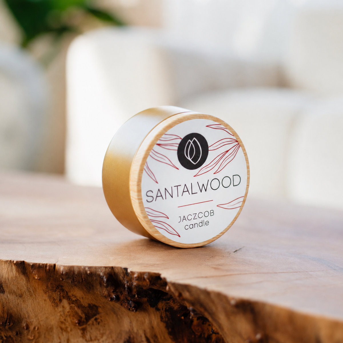 Prémiová vonná svíčka – Santalwood [140g]