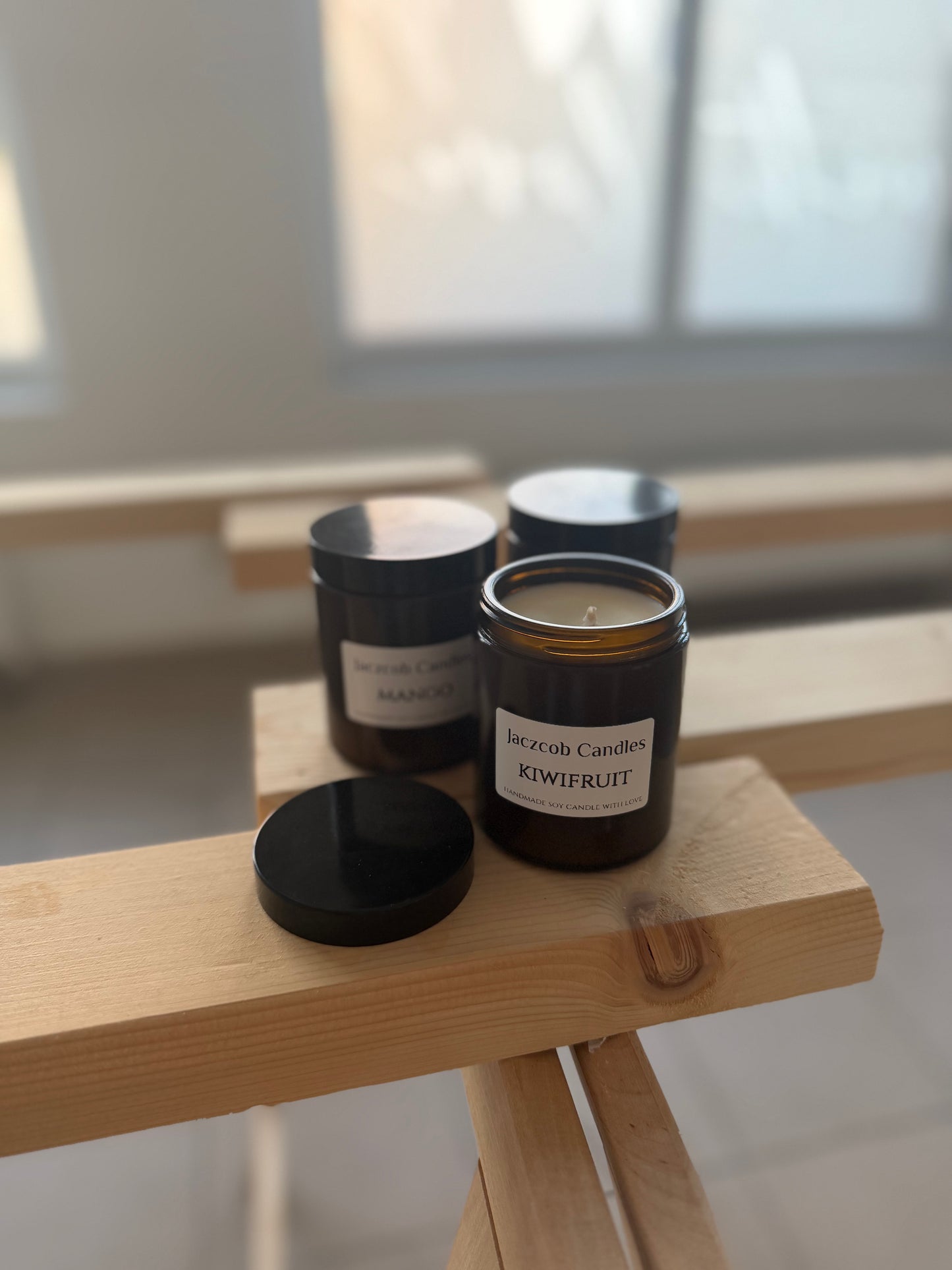 Amber Jar Candle - [cca 155g]